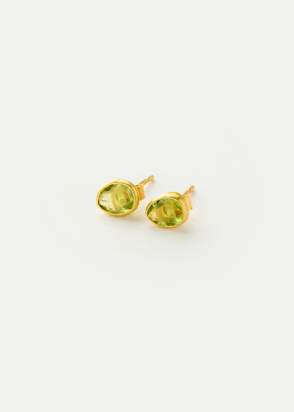 Pippa Small 18kt Gold Hanabi Peridot Classic Studs