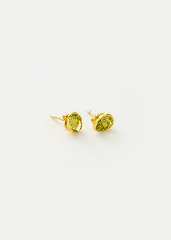 pippa small 18kt Gold Hanabi Peridot Classic Studs