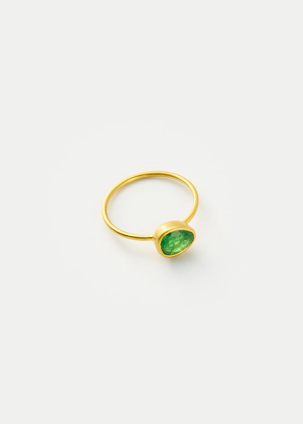 Pippa Small 18kt Gold Hanabi Tsavorite Cup Ring