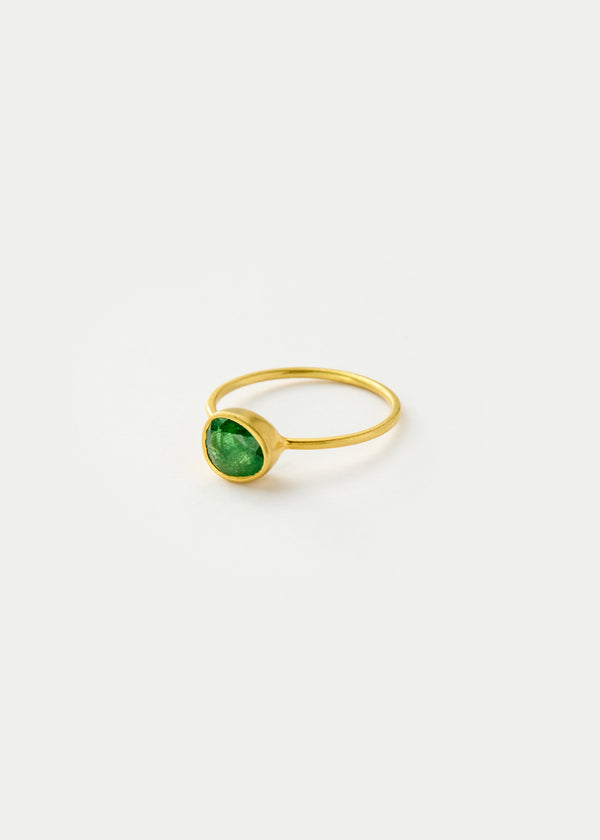 pippa small 18kt Gold Hanabi Tsavorite Cup Ring