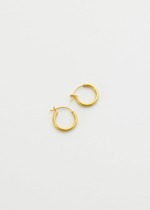 Pippa Small 18kt Gold Medium Hoops