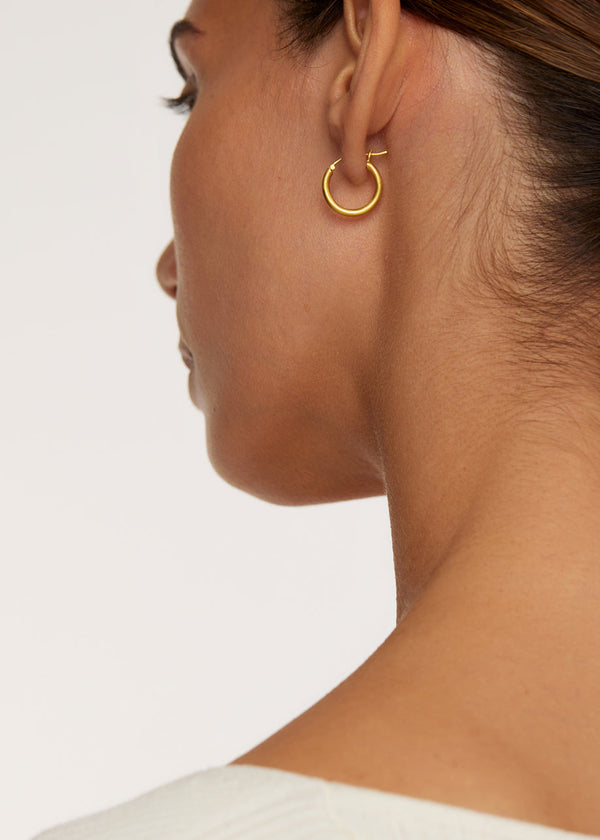 Pippa Small 18kt Gold Medium Hoops