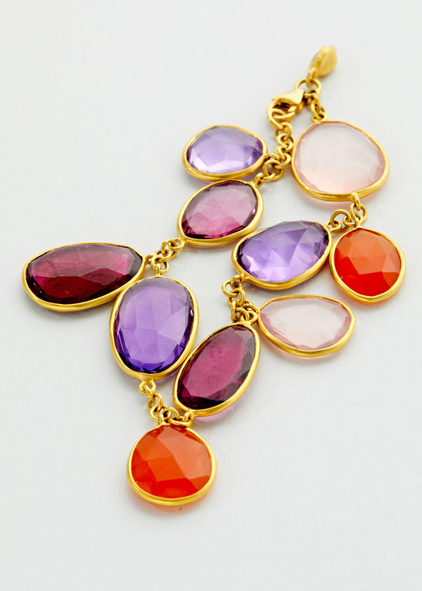 Pippa Small 18kt Gold Mixed Stones Bracelet