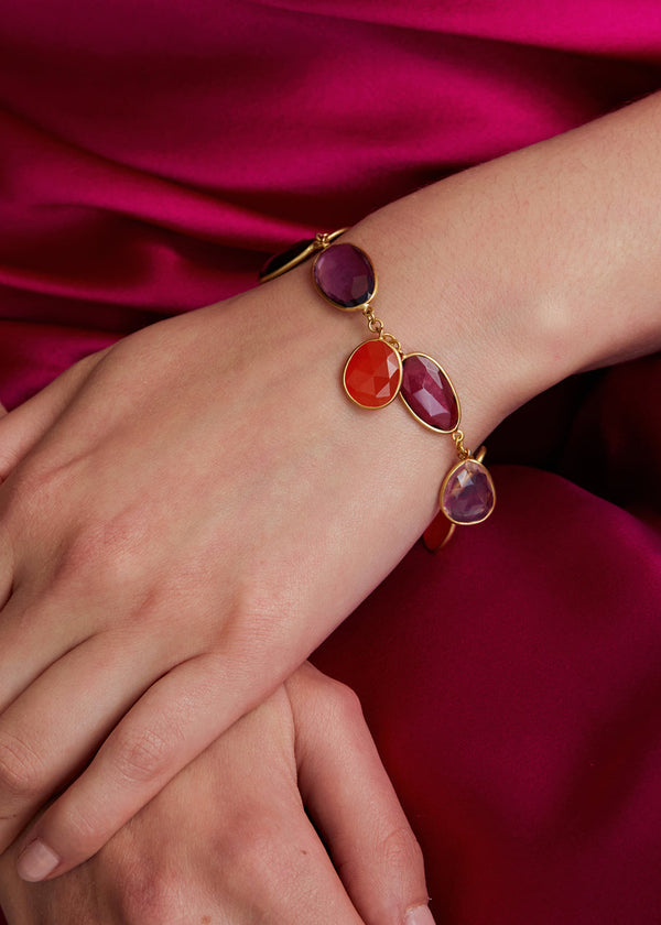 Pippa Small 18kt Gold Mixed Stones Bracelet