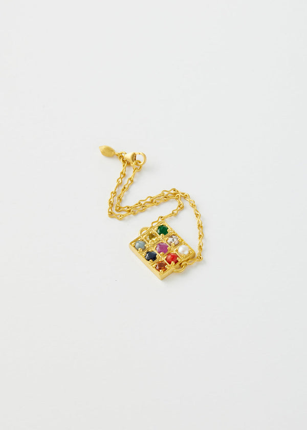 Pippa Small 18kt Gold Navaratna Bracelet