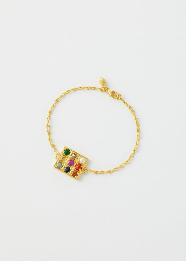 pippa small 18kt Gold Navaratna Bracelet