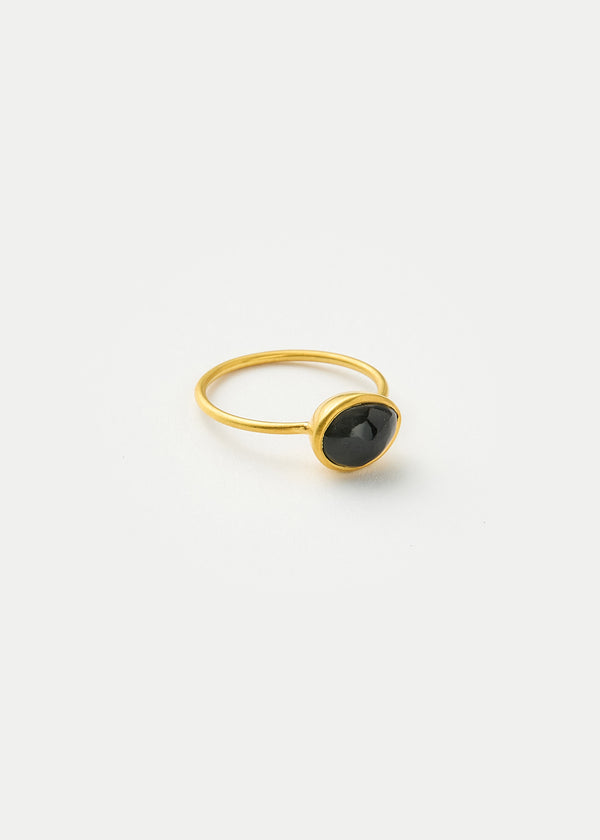 Pippa Small 18kt Gold Night Black Onyx Cup Ring