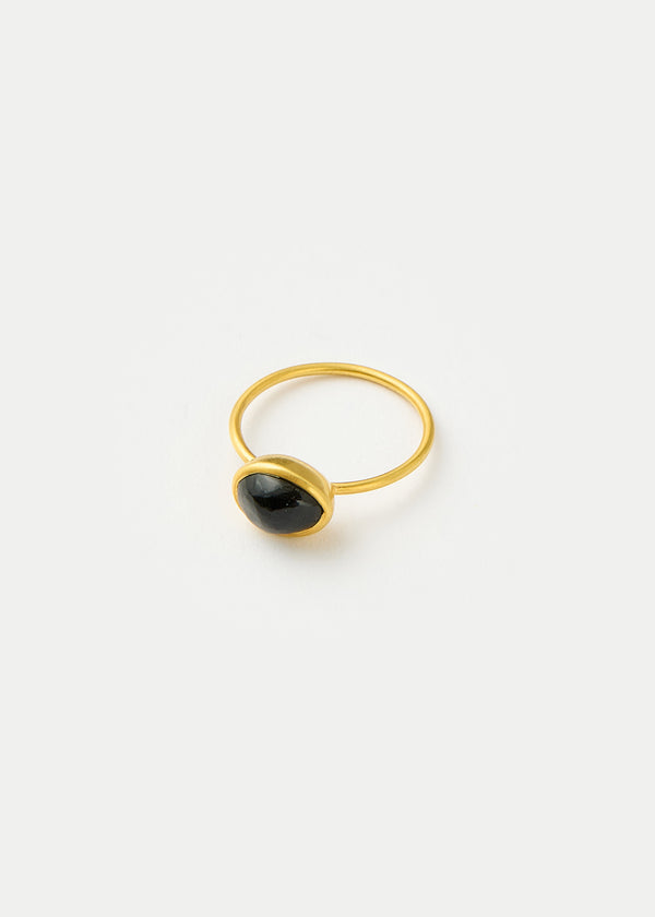 pippa small 18kt Gold Night Black Onyx Cup Ring