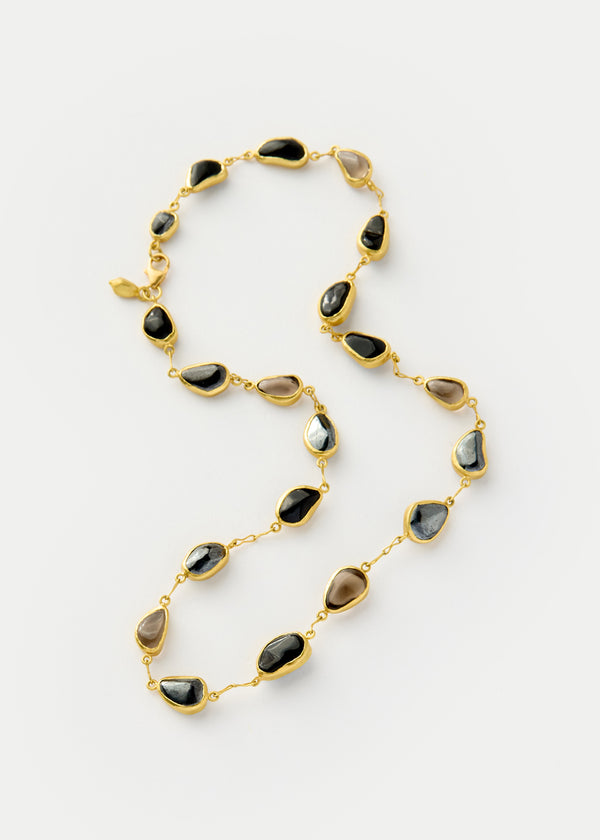 Pippa Small 18kt Gold Night Full Stone Necklace
