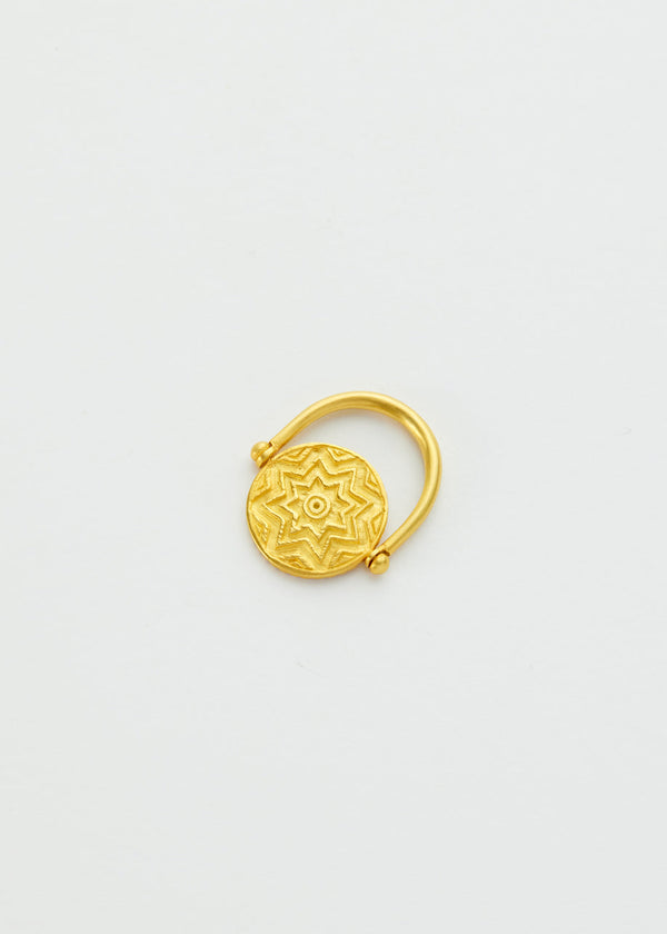 Pippa Small 18kt Gold Nila Swivel Ring