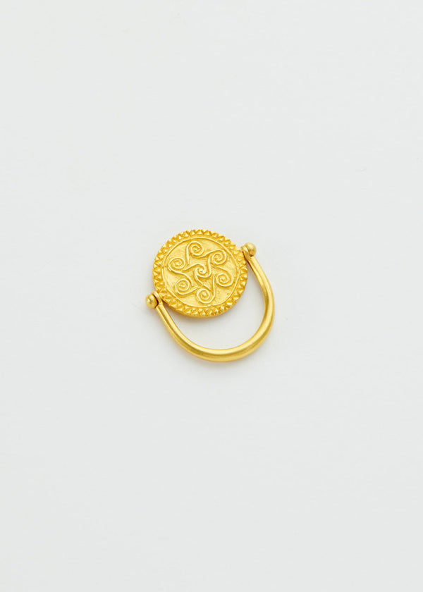 Pippa Small 18kt Gold Nila Swivel Ring