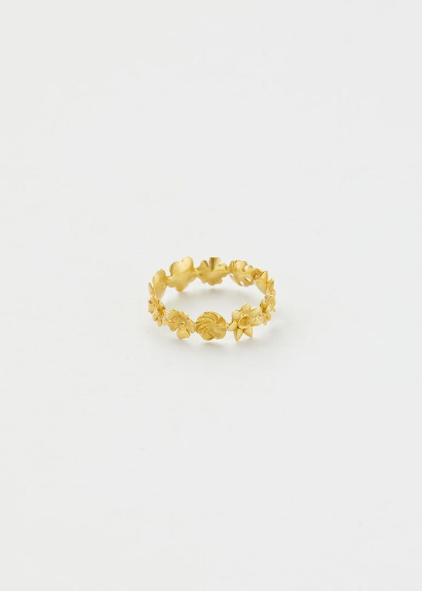 Pippa Small 18kt Gold Posy Eternity Ring