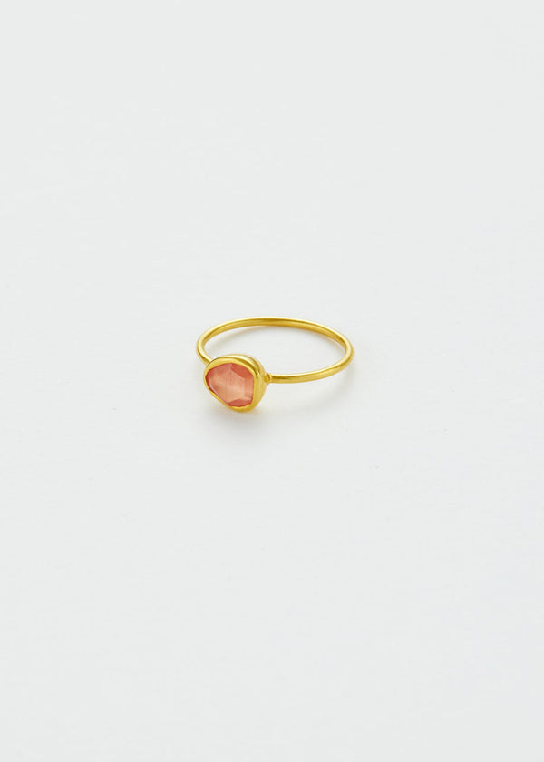 pippa small 18kt Gold Rhodochrosite Cup Ring