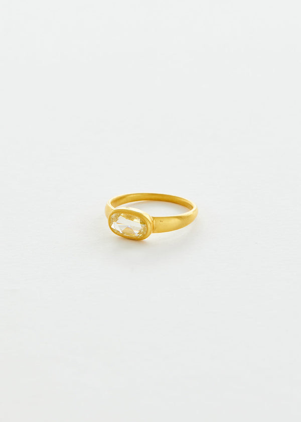 Pippa Small 18kt Gold Small Diamond Greek Ring