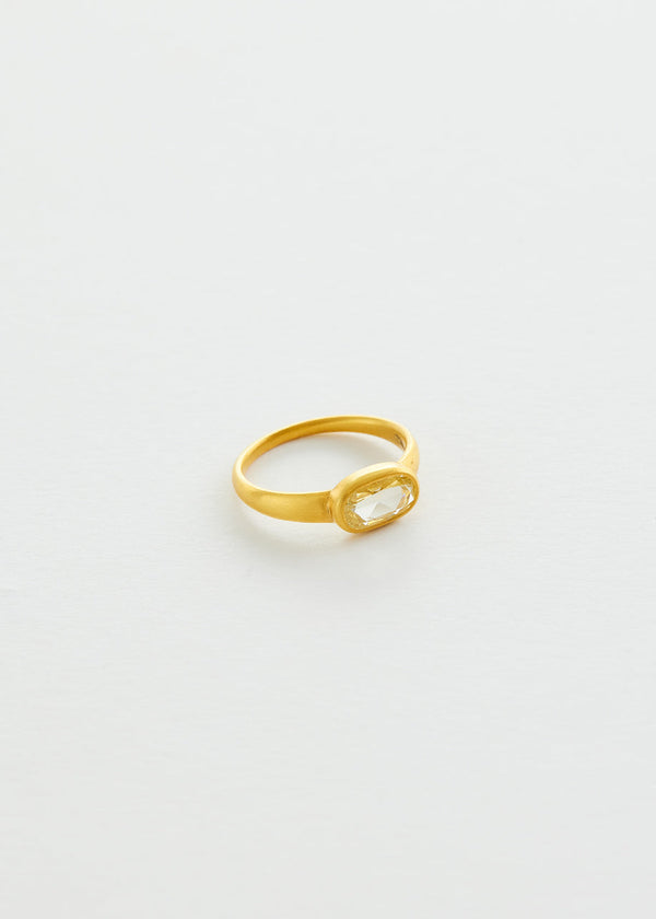 pippa small 18kt Gold Small Diamond Greek Ring