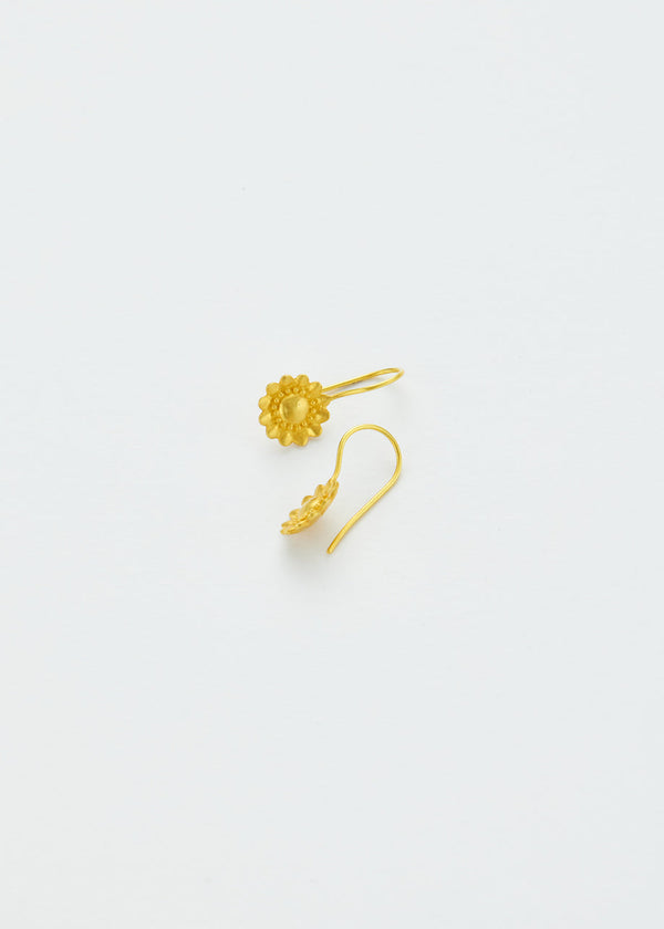 Pippa Small 18kt Gold Sunflower Earrings