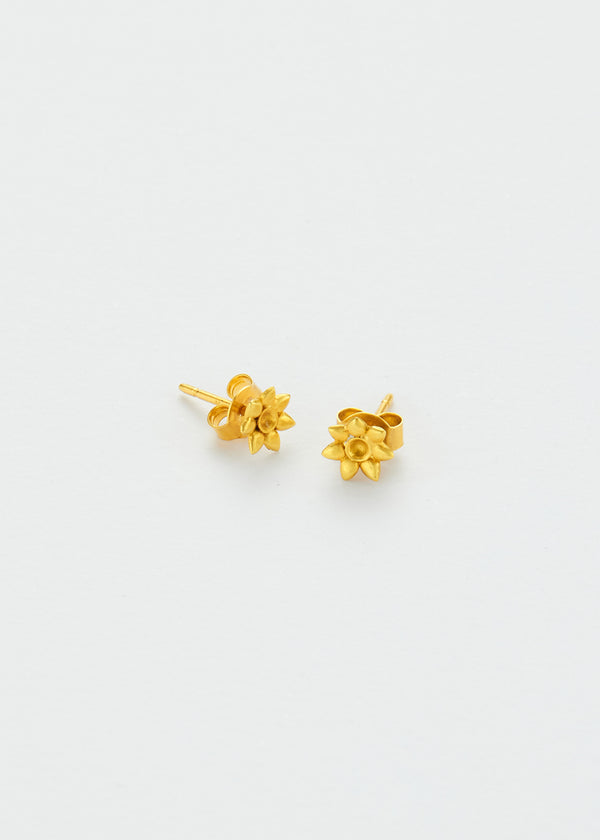 Pippa Small 18kt Gold Sunflower Studs