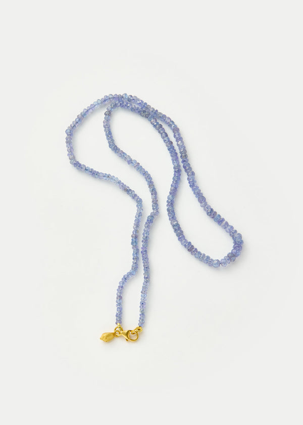 Pippa Small 18kt Gold Tanzanite Beaded Necklace