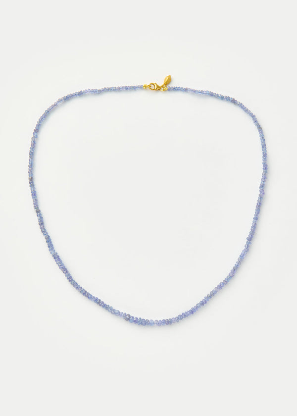 pippa small 18kt Gold Tanzanite Beaded Necklace
