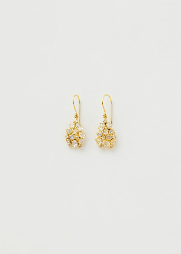 pippa small 18kt Gold Theia Cluster Earrings