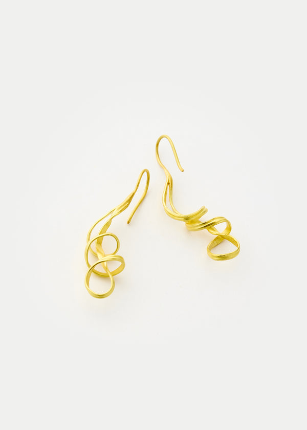 pippa small 18kt Gold Zen Rocks Earrings