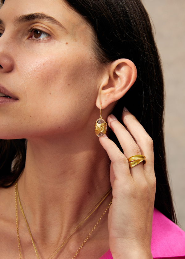 pippa Small 18kt Gold Zen Rocks Ring