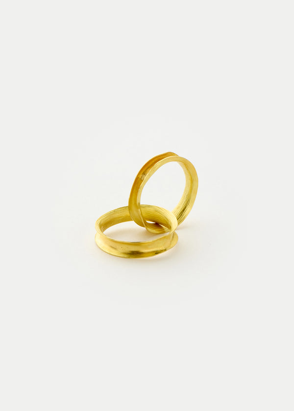 pippa Small 18kt Gold Zen Rocks Ring