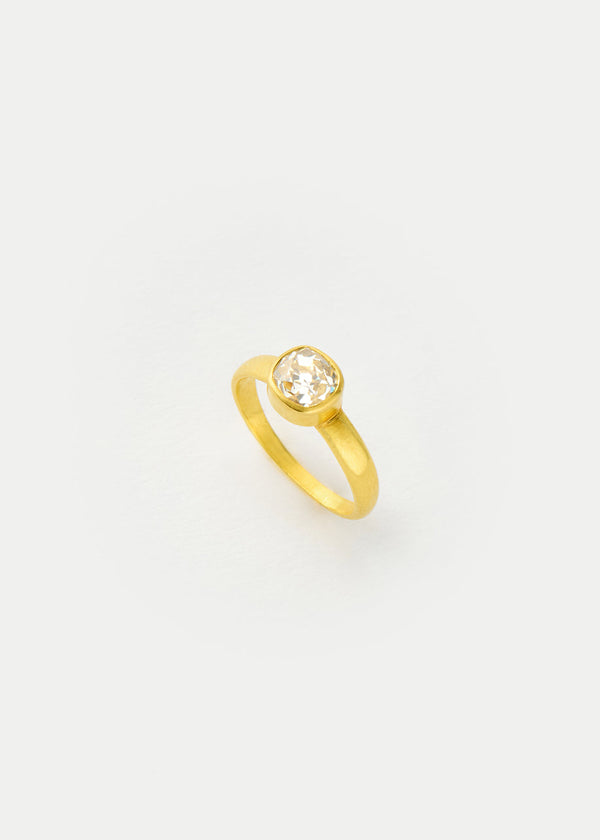 pippa small 22kt Gold Diamond Greek Ring