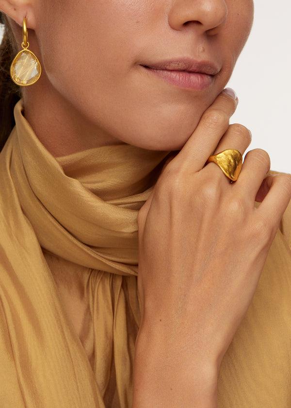 Pippa Small 22kt Gold Eye Ring