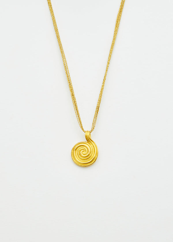 pippa small 22kt Gold Midas Spiral on Cord