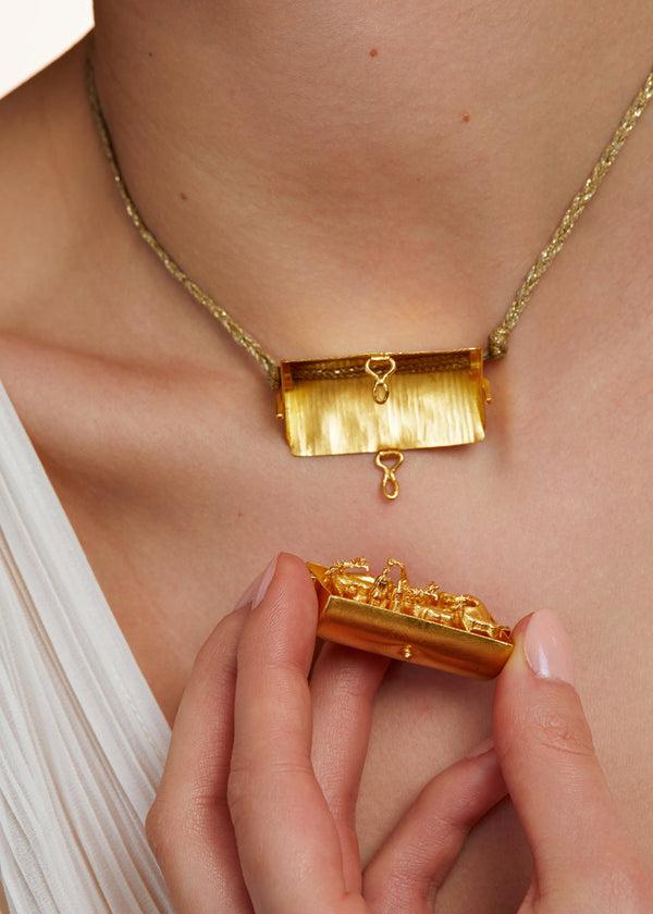 Pippa Small 22kt Gold Noahs Ark Pendant