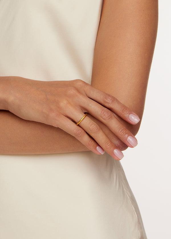 Pippa Small 22kt Gold Wobbly Band
