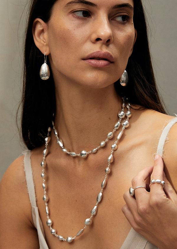 Pippa Small Sterling Silver PSTM Afghanistan Kushan Farhat Long Necklace