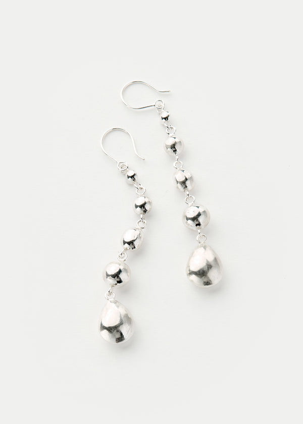 Pippa Small Sterling Silver PSTM Afghanistan Kushan Farhat Long Earrings