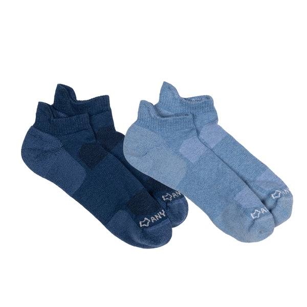 Pistil Anywear Essential Lightweight Ankle Sock 2 Pack Petal/Cloud