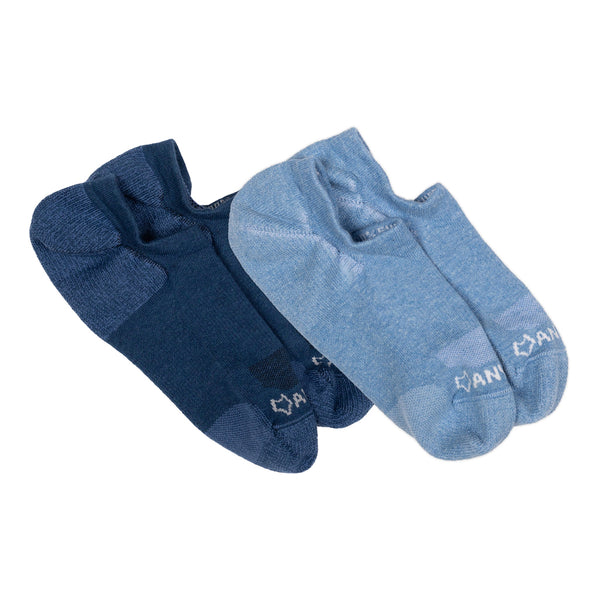 Pistil Anywear Essential Lightweight No Show Sock 2 Pack Cloud/Cloud