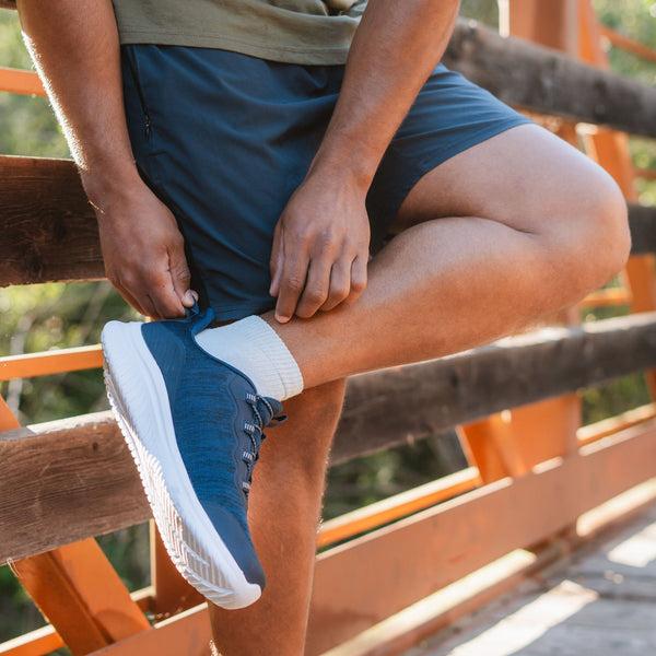 Pistil Anywear Essential Lightweight Quarter Crew Sock 2 Pack Cloud/Cloud