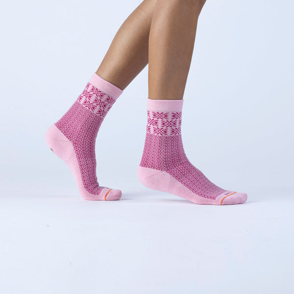 Pistil Astrid Crew Sock Pink