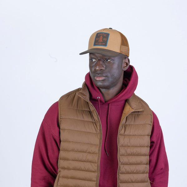 Pistil Burn Trucker Hat Khaki