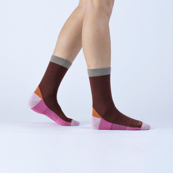 Pistil Chloe Crew Sock Brown