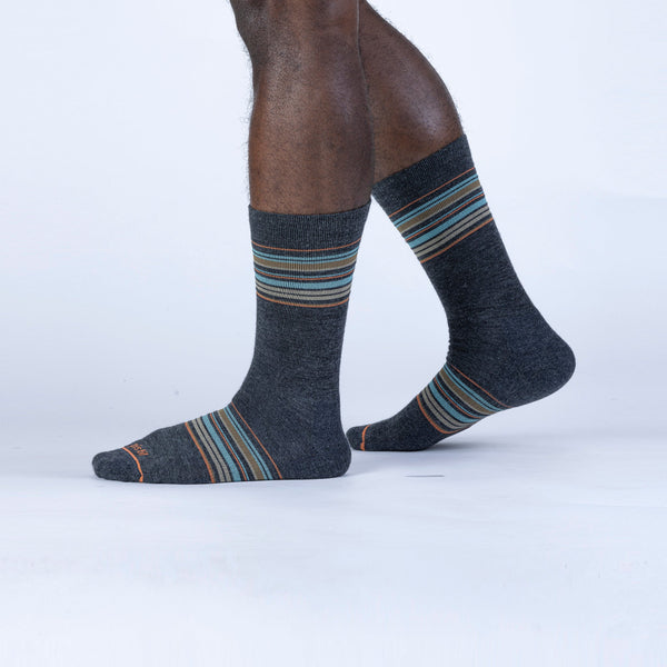 Pistil Elwood Crew Sock Charcoal