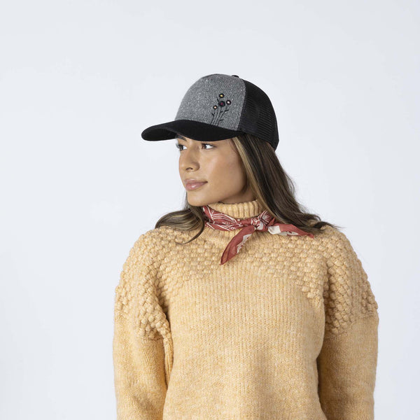 Pistil Flourish Trucker Hat Rhubarb