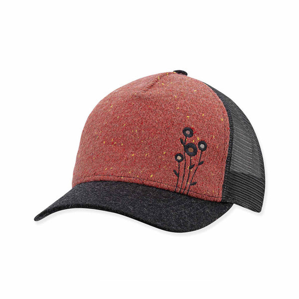 pistil Flourish Trucker Hat Rhubarb