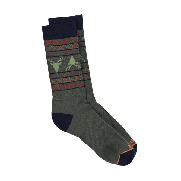 pistil Fraser Crew Sock Brown