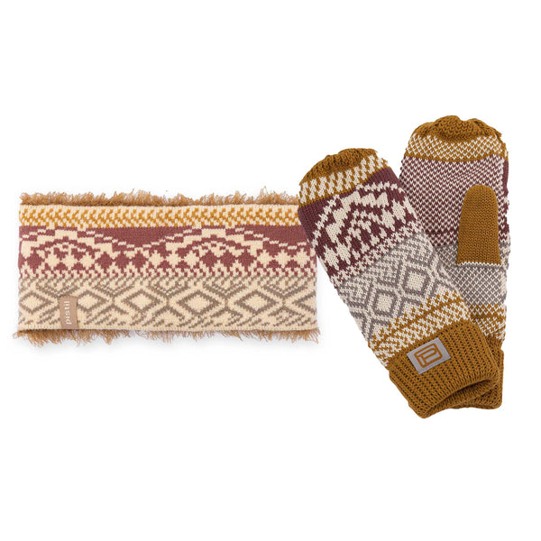 Pistil Isabetta Headband And Mitten Set Teal
