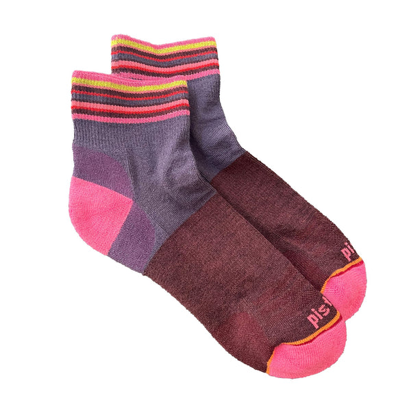 pistil Kaiya Quarter Sock Dark Purple