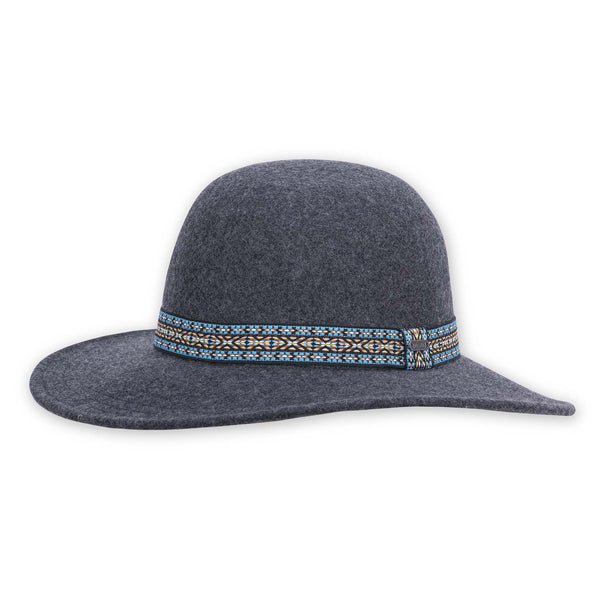 Pistil Marlowe Wide Brim Hat Rosewood
