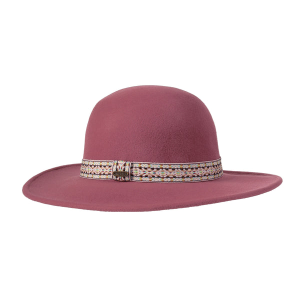 pistil Marlowe Wide Brim Hat Rosewood