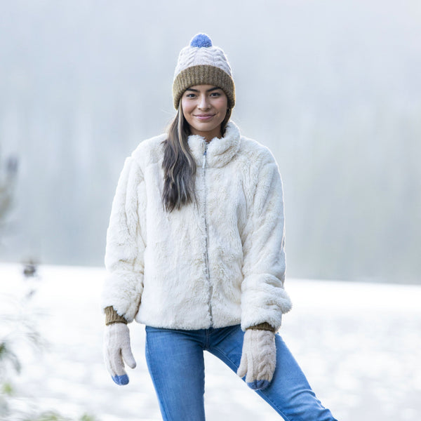 Pistil Minzy Beanie And Mitten Set Lavender