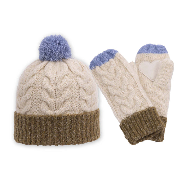 Pistil Minzy Beanie And Mitten Set Lavender